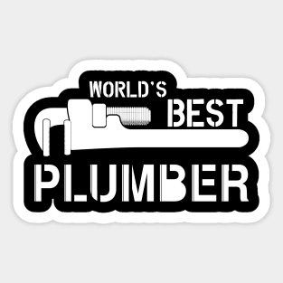 Plumber - World's best plumber Sticker